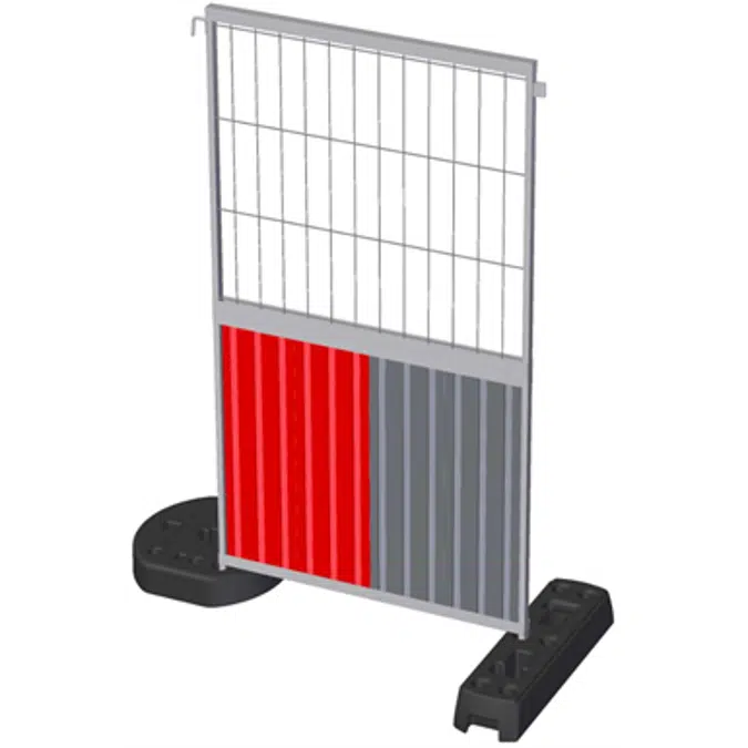 Traffic barrier - Construction fence - Recycled / recycling fencing