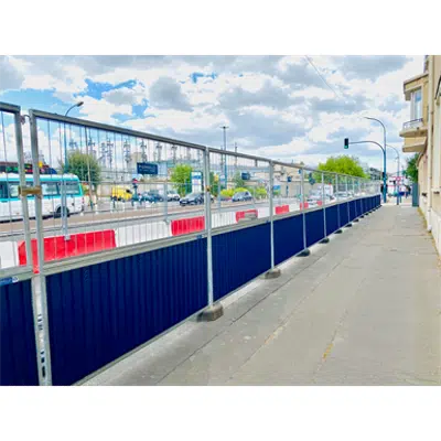 Immagine per Traffic barrier - Construction fence - Recycled / recycling fencing