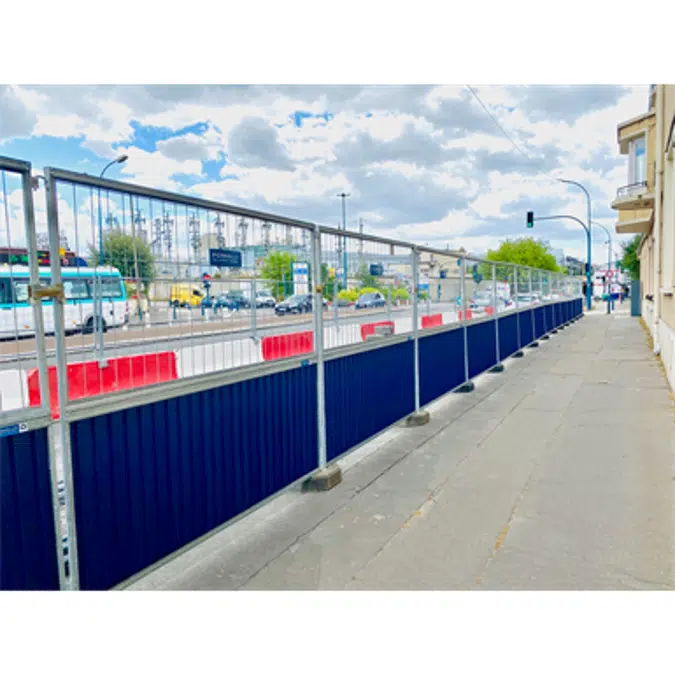 Traffic barrier - Construction fence - Recycled / recycling fencing