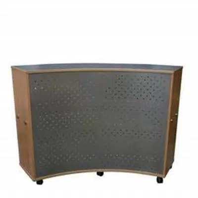 画像 Bookcase Mobile Shelving Concave Curve