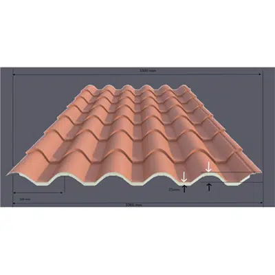 kép a termékről - ACH Roof tile panel