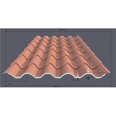 imagem para ACH Roof tile panel
