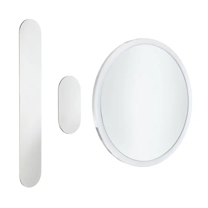 Round, Cosmetic mirror magnetic - LED light