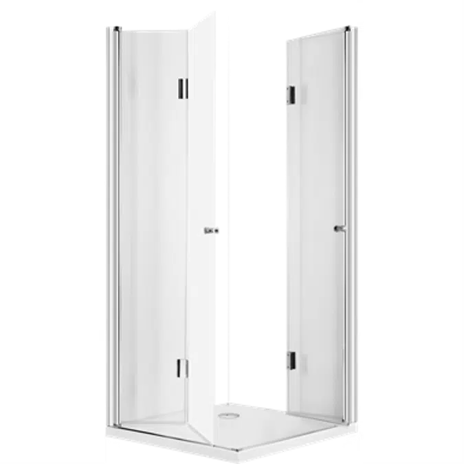 KERRIA Shower cabin, square, 90x90 cm