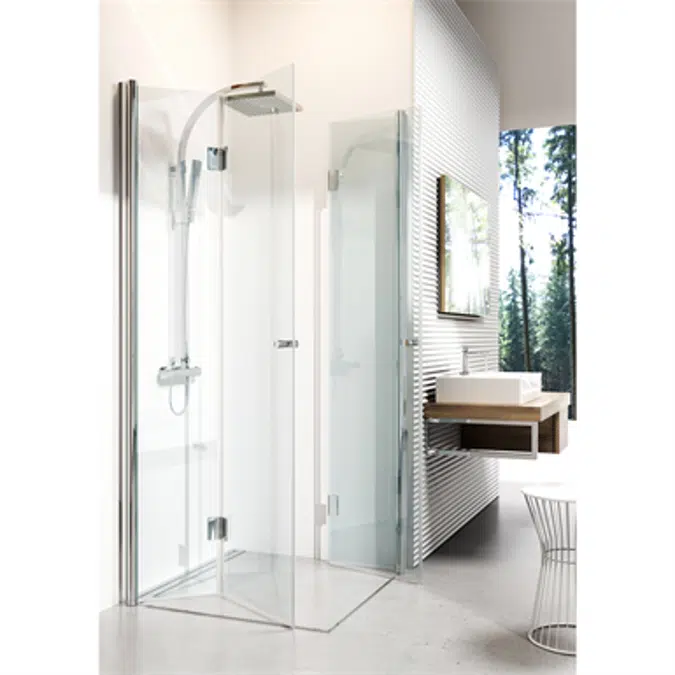 KERRIA Shower cabin, square, 90x90 cm