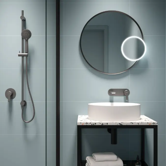 Arnika, Shower set, 1-function with sliding bar - concealed connector
