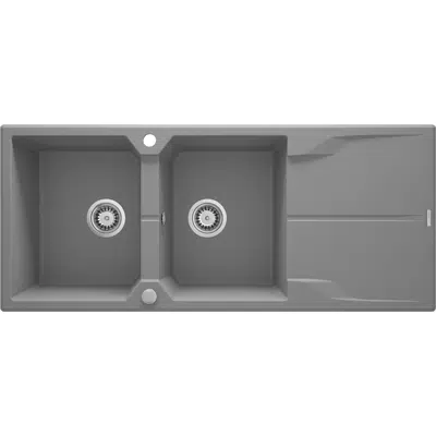 Image for Andante, Granite sink, 2-bowl with drainer