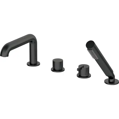 Image for Silia, Bath mixer 4-hole with shower set
