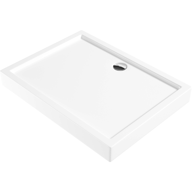 BIM objects Free download! Jasmin, Acrylic shower tray rectangular