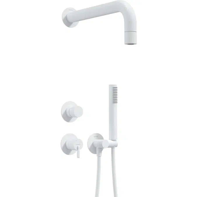 Silia, Concealed shower set, with a fixed shower head