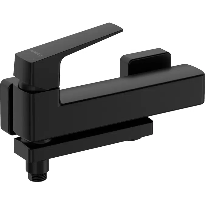 Blur, Bath mixer, wall-mounted - with foldable spout