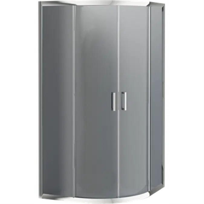 FUNKIA Shower cabin, half round, 90x90 cm