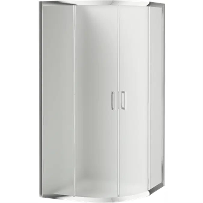 FUNKIA Shower cabin, half round, 90x90 cm