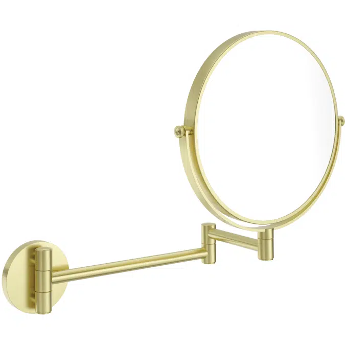 Round, Cosmetic mirror on extension arm