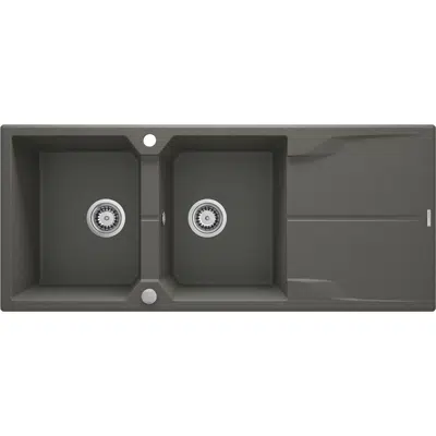 Image for Andante, Granite sink, 2-bowl with drainer