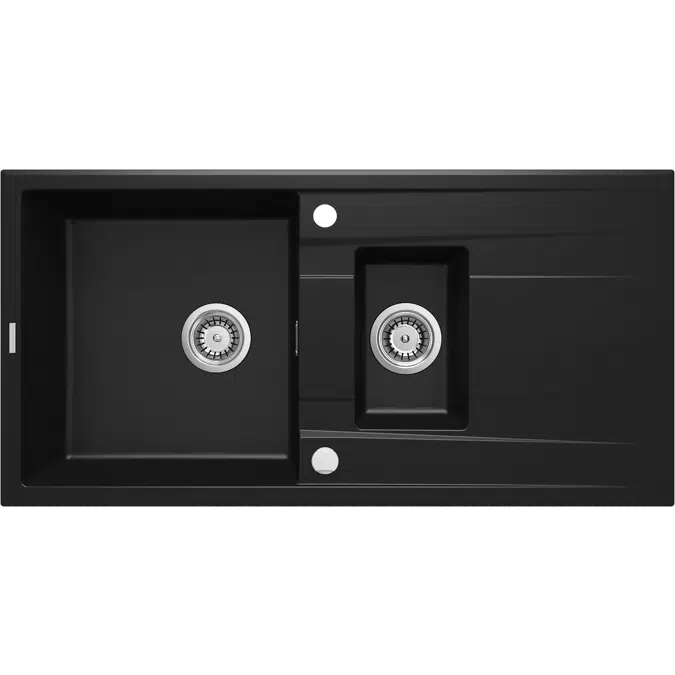 Eridan, Granite sink, 1.5-bowl with drainer
