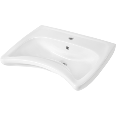 Image for VITAL Ceramic washbasin, wall-mounted, for people with reduced mobility