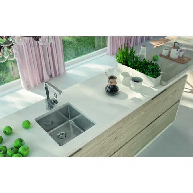 Egeria, Steel sink 1-bowl undermount