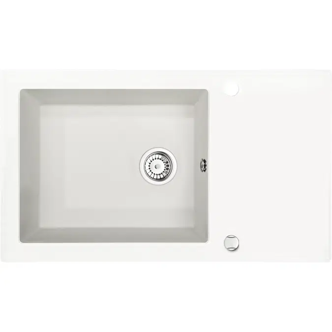 Capella, Glass-Granite sink, 1-bowl with drainer