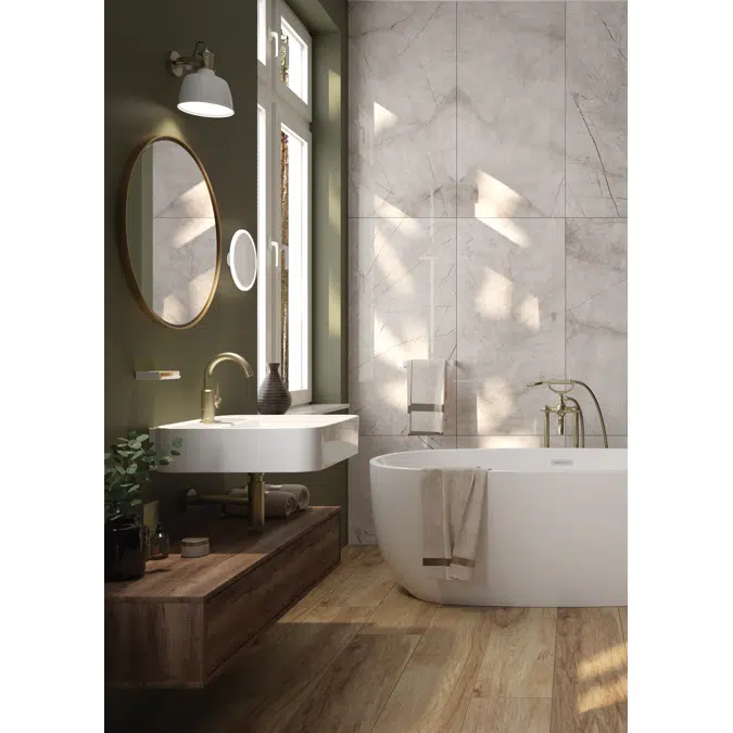 Alpinia, Acrylic bathtub freestanding oval - 170 cm