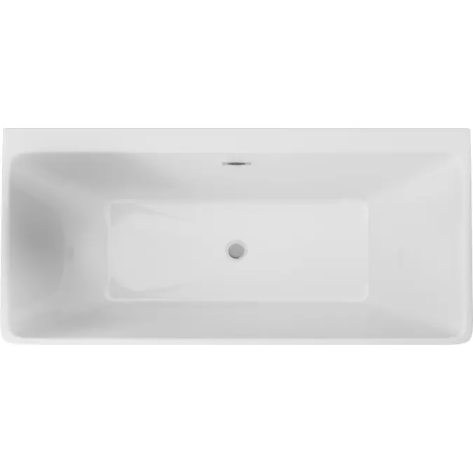 Hiacynt, Acrylic bathtub back-to-wall/freestanding rectangular - 170 cm