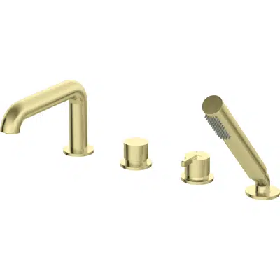 изображение для Silia, Bath mixer 4-hole with shower set