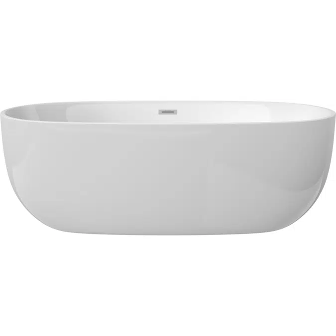 Alpinia, Acrylic bathtub freestanding oval - 150 cm