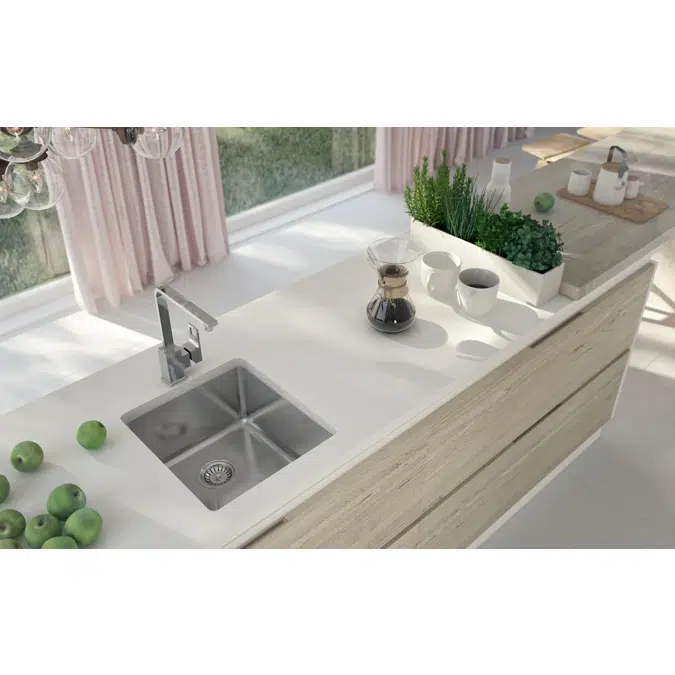 Egeria, Steel sink 1-bowl undermount