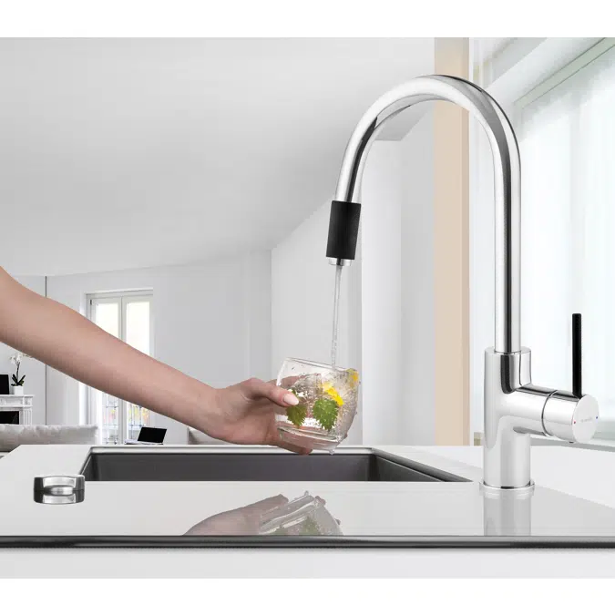 Aster, Kitchen tap with water filter connection