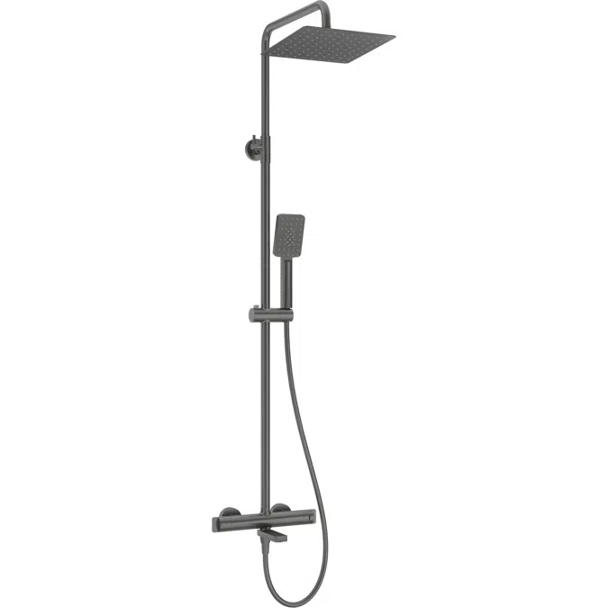 Shower column with bathtub mixer - thermostatic