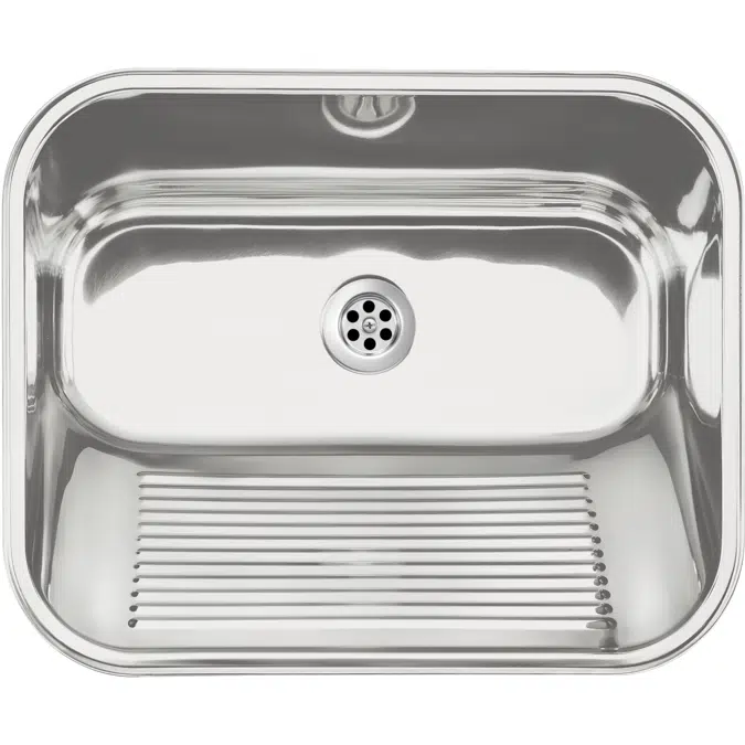 Utility sink 1-bowl - inset or wall-mounted