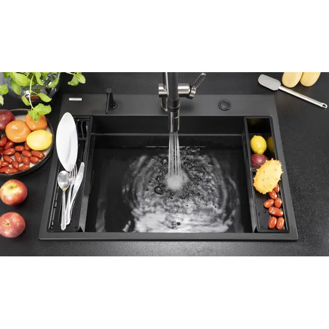 Magnetic, Magnetic granite sink, 1-bowl