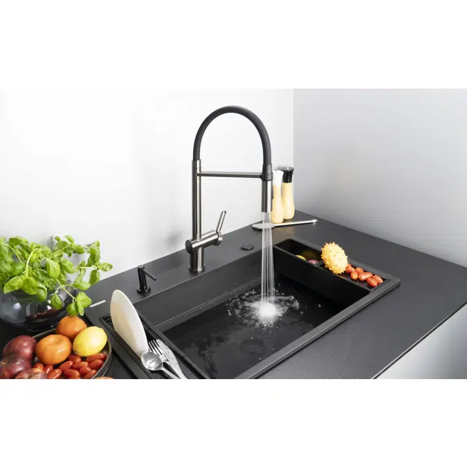 Magnetic, Magnetic granite sink, 1-bowl