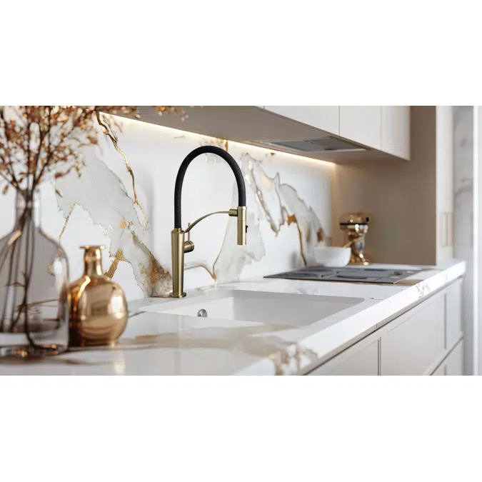 Corda, Kitchen tap, with elastic spout - 2 stream types