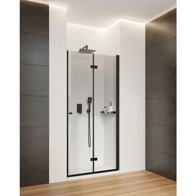 BIM objects - Free download! Kerria Plus, Shower door 80 cm - foldable ...