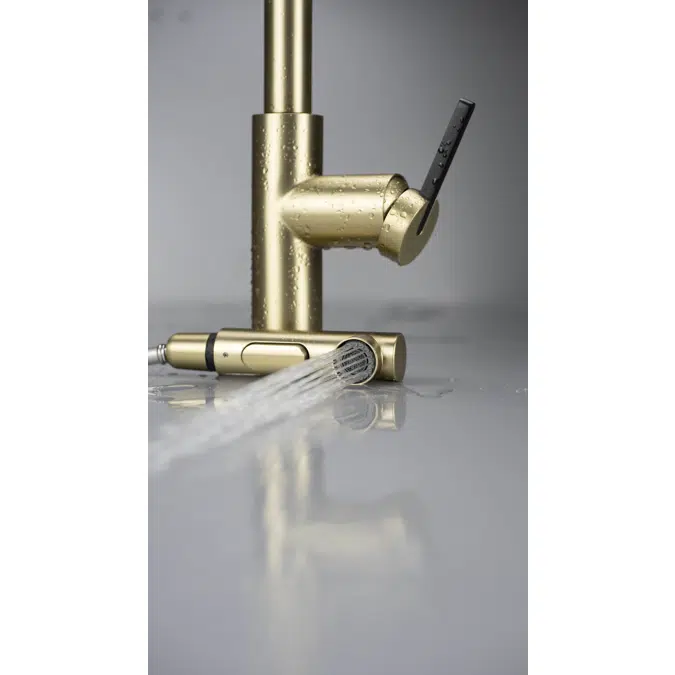 MOMI, Kitchen tap, with pull-out spout