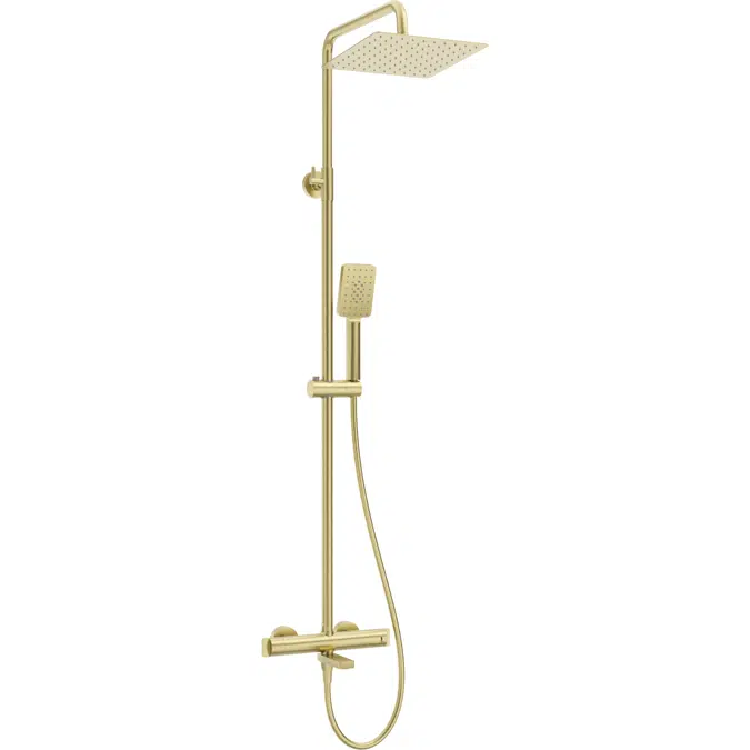 Bim Objects Free Download Shower Column With Bathtub Mixer Thermostatic Bimobject