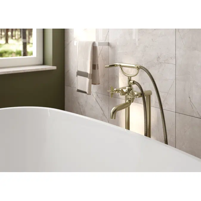 Temisto, Bath mixer, with shower set