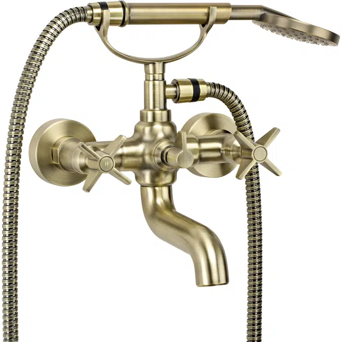 Temisto, Bath mixer, with shower set