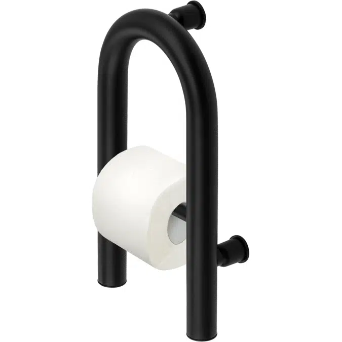 Vital, Wall-mounted grab bar with space for toilet paper - 2in1