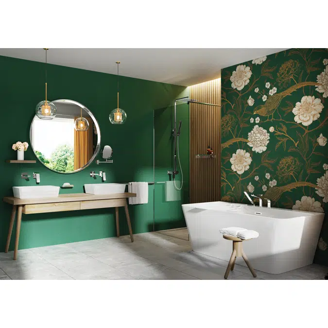 Kerria Plus, Shower wall / walk-in 100 cm