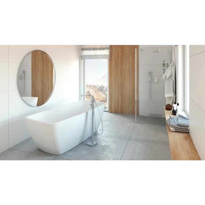 Anemon, Acrylic bathtub freestanding rectangular - 170 cm