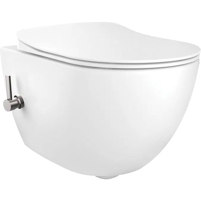 Peonia Zero, Toilet bowl, with bidet function - with mixer tap