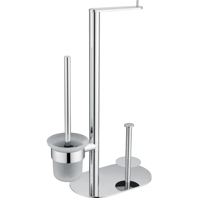 Round, Toilet paper stand - 3-function