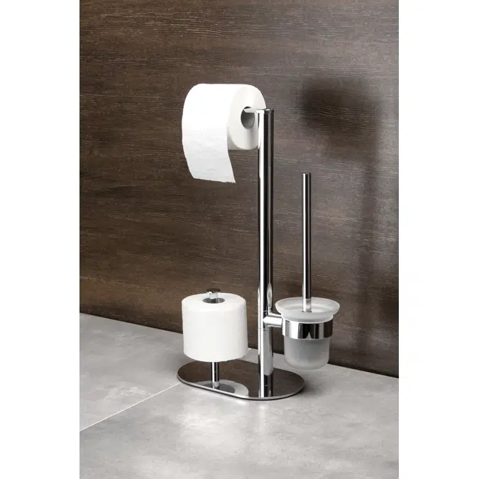 Round, Toilet paper stand - 3-function