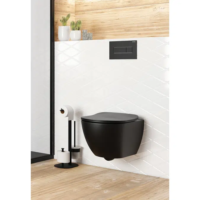Peonia Zero, Toilet bowl, wall-mounted rimless