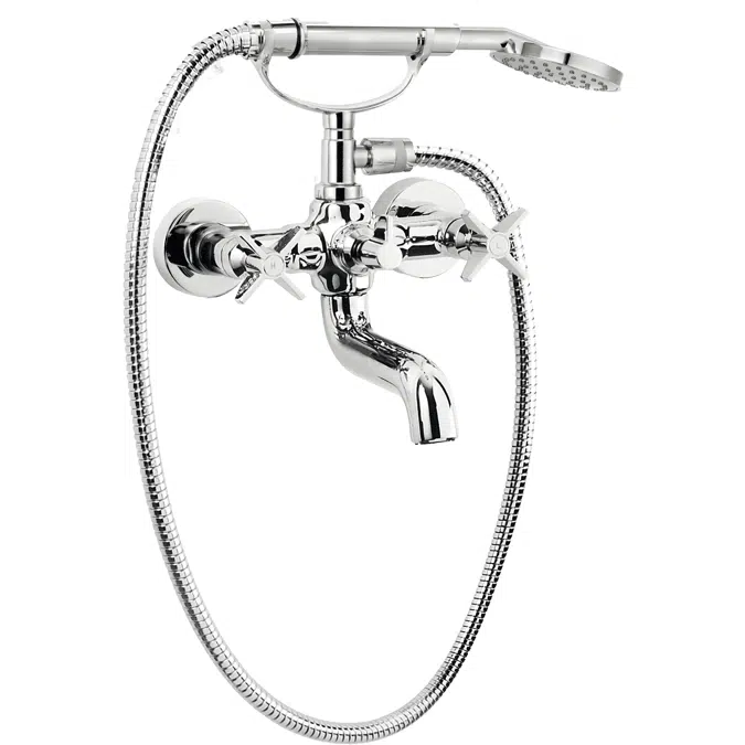 Temisto, Bath mixer, with shower set