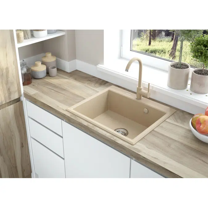 Andante, Granite sink, 1-bowl