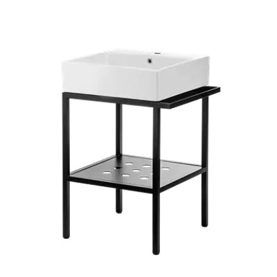 Image for TEMISTO Standing bathroom console, with washbasin - 56.5x40 cm