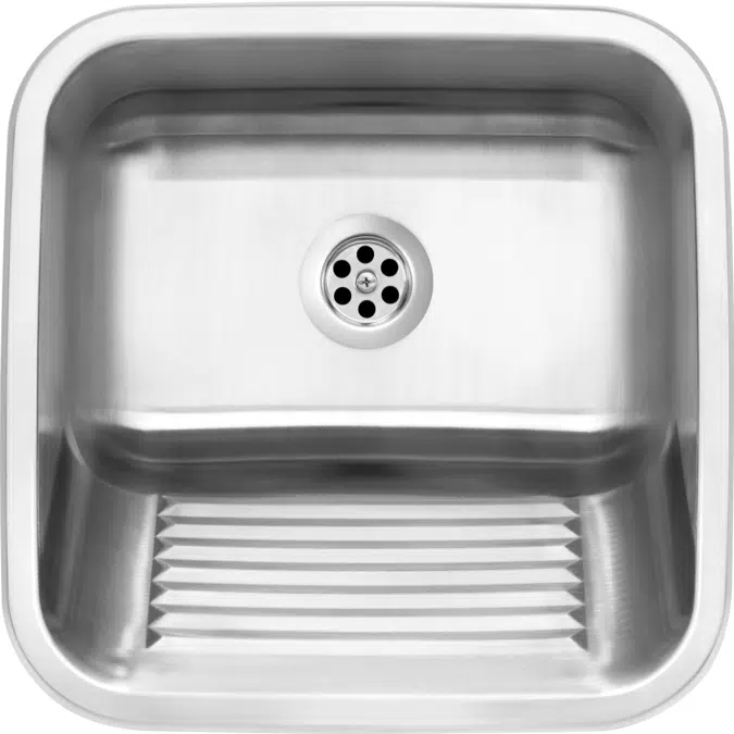 Utility sink 1-bowl - inset or wall-mounted